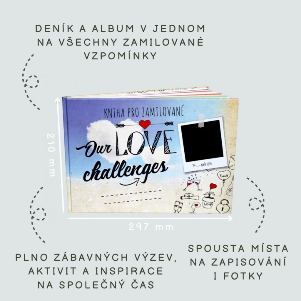 Kniha Our Love Challenges s popisky